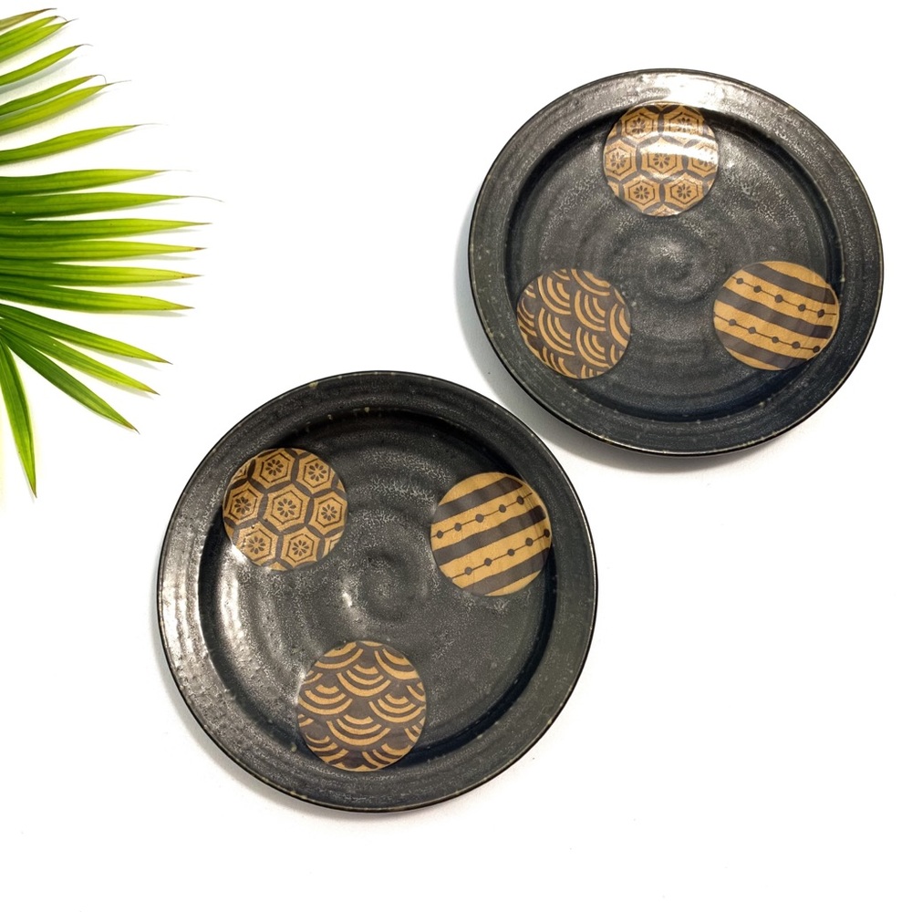 Vintage Aztec Bohemian Small Plates (Set of 2)